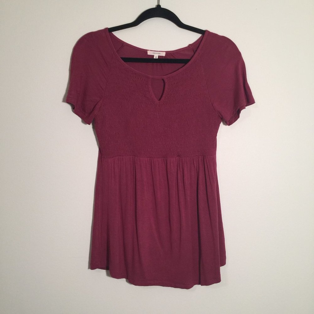 Maurice Short Sleeve Burgundy XS Shirt